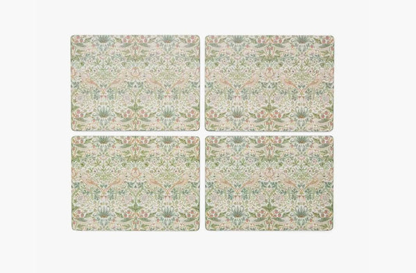 Spode Morris and Co Strawberry Thief 4 Large Placemats