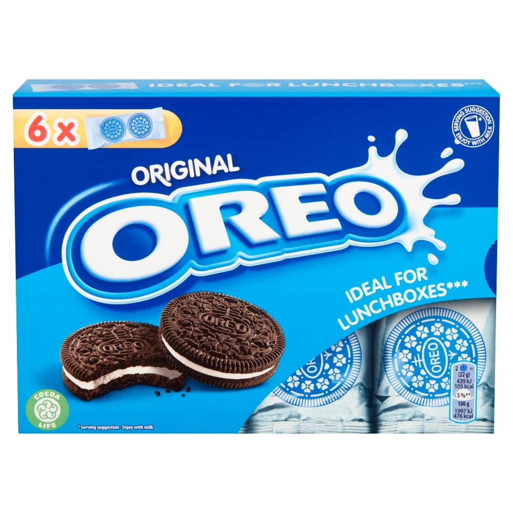 OREO Lunchbox Sandwich Biscuits, Original Vanilla, 132 g