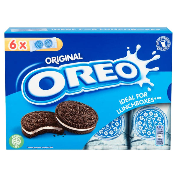 OREO Lunchbox Sandwich Biscuits, Original Vanilla, 132 g