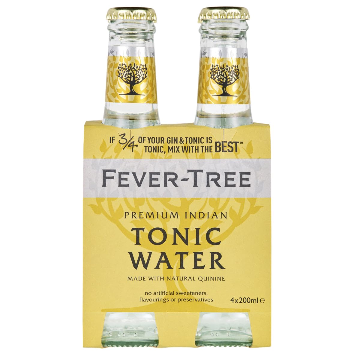 Fever-Tree Tonic Water, 4 x 200ml