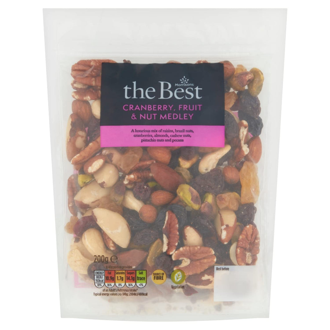 Morrisons The Best Cranberry Fruit & Nut Mix, 200g