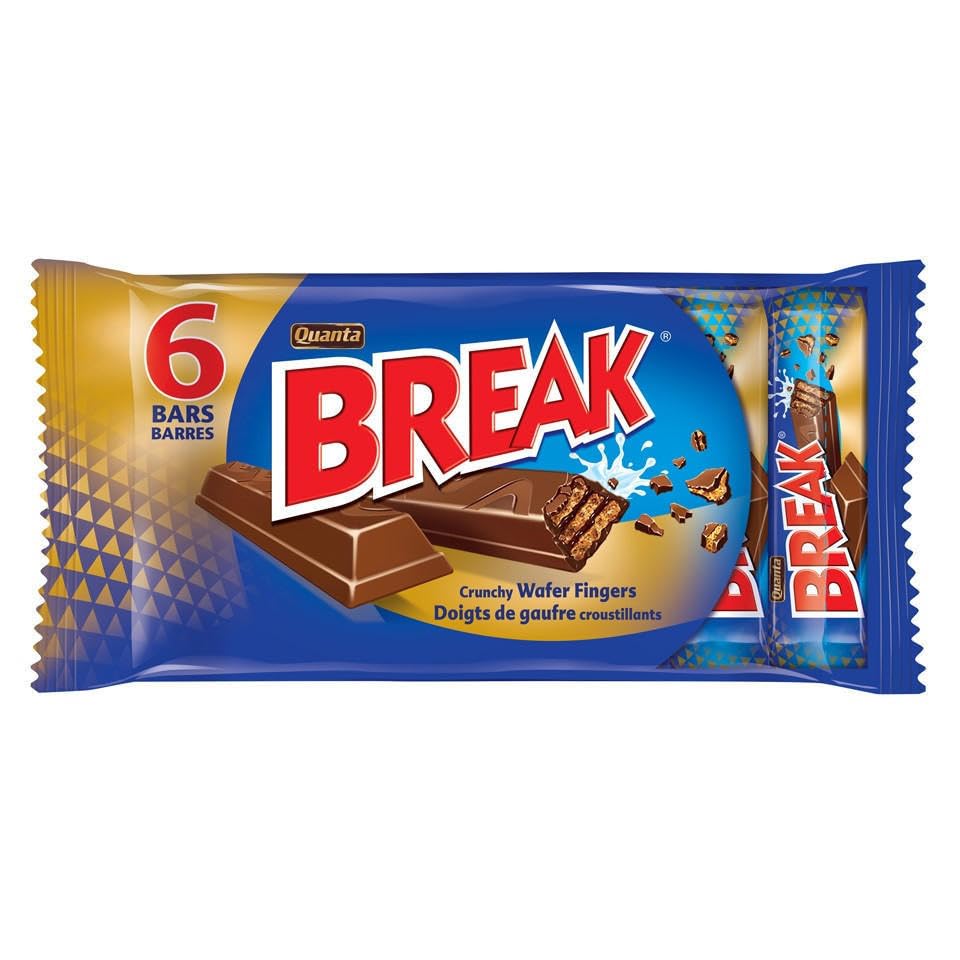 Quanta Break 6 Chocolate Fingers 8 x 12.5g
