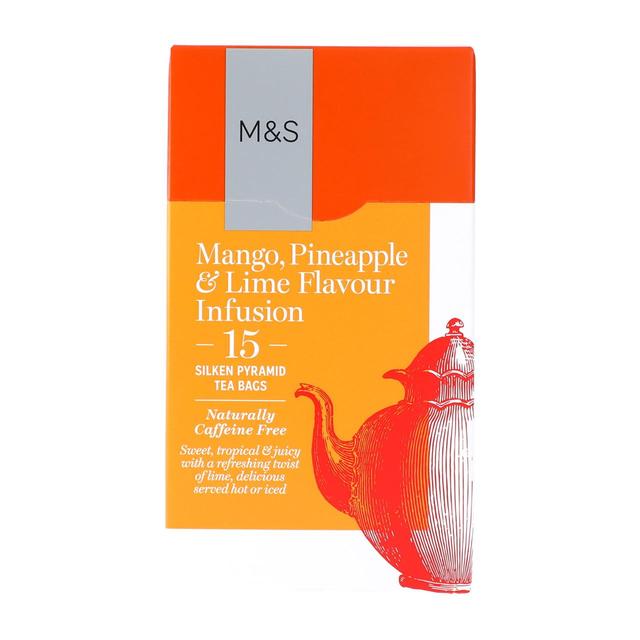 M&S Mango Pineapple & Lime Infusion Teabags, 15 bags