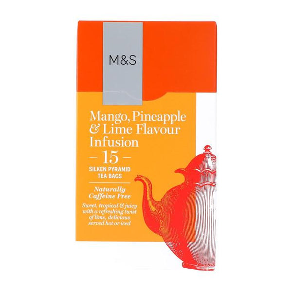 M&S Mango Pineapple & Lime Infusion Teabags, 15 bags