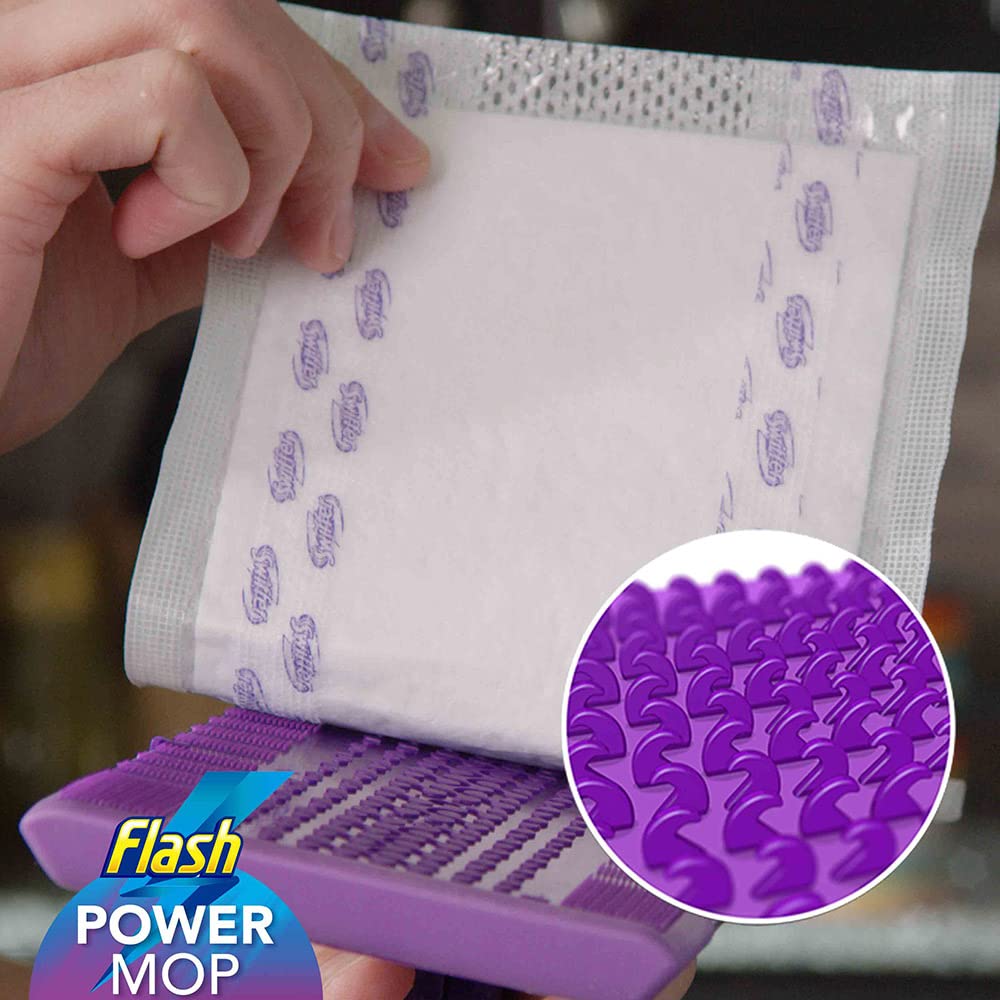Power Mop Refills with 16 Pads Floor Cleaning Absorbing Lock Home Surface Pad Multi-Surface