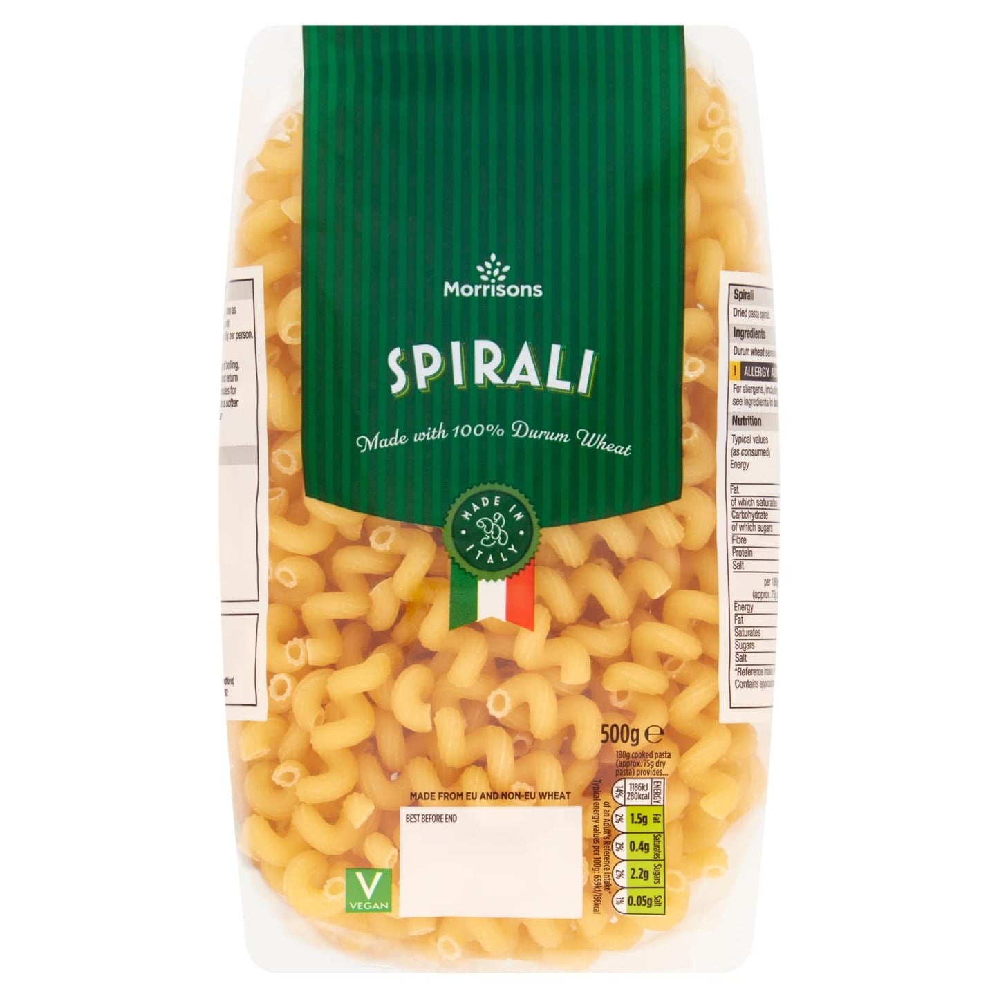 Morrisons Spirali Pasta, 500g
