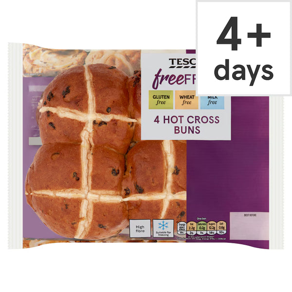 Tesco Free From Cinnamon Spiced Hot Cross Buns