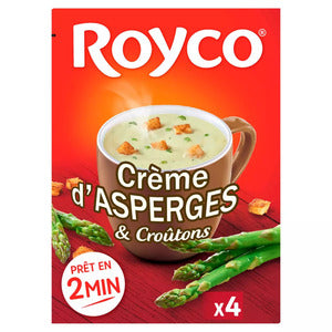 Royco Minute Soup Cream of Asparagus and Croutons, 4x200ml