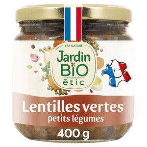 Jardin Bio Cooked lentils with Small Vegetables, 400g