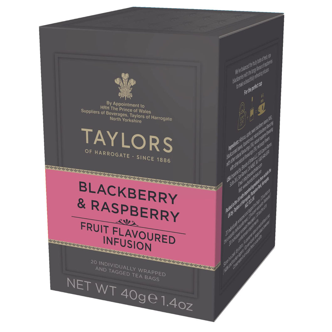 Taylors of Harrogate 20 Blackberry & Raspberry Teabags