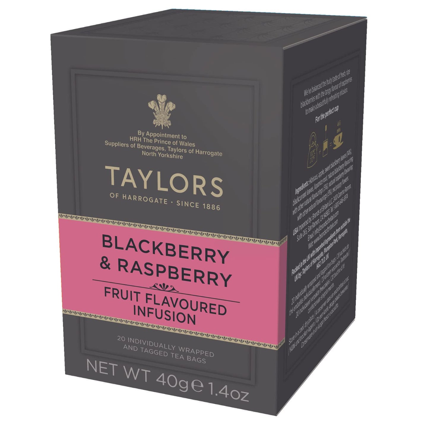 Taylors of Harrogate Blackberry & Raspberry - 20 Teabags