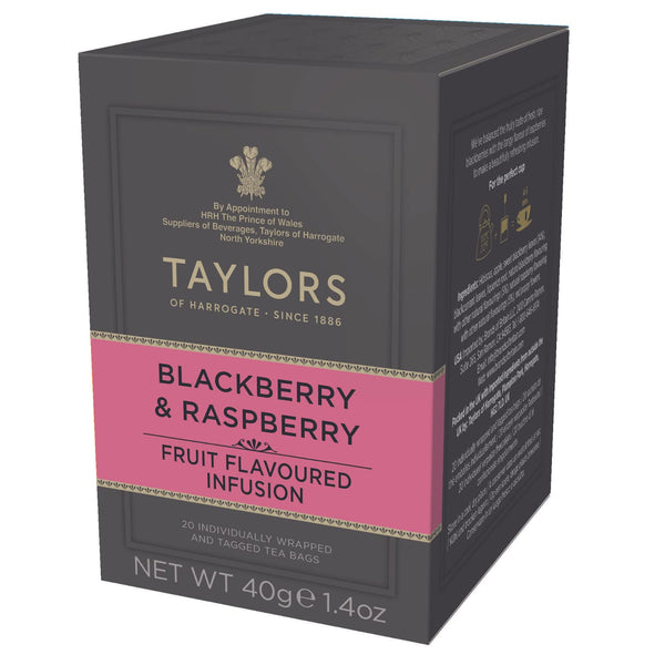 Taylors of Harrogate 20 Blackberry & Raspberry Teabags