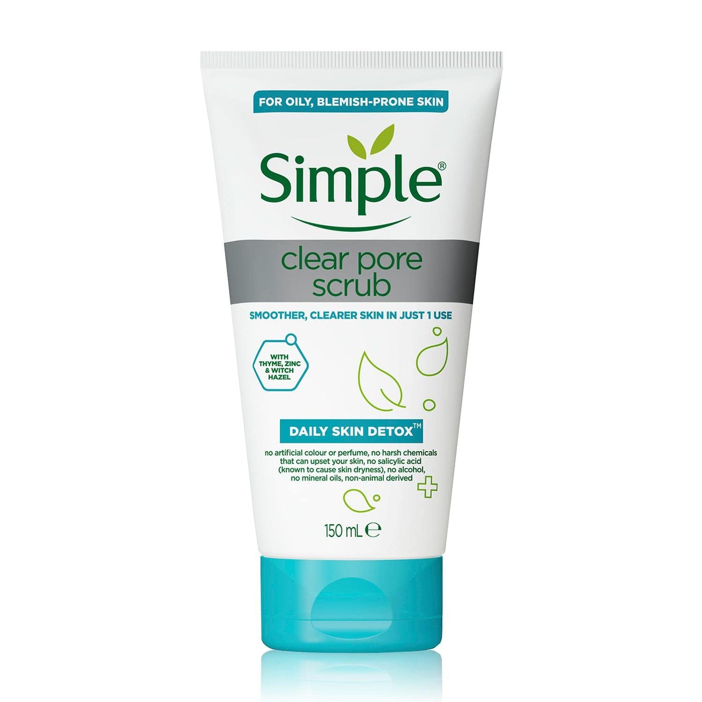 Simple Daily Skin Detox Clear Pore Scrub, 150ml