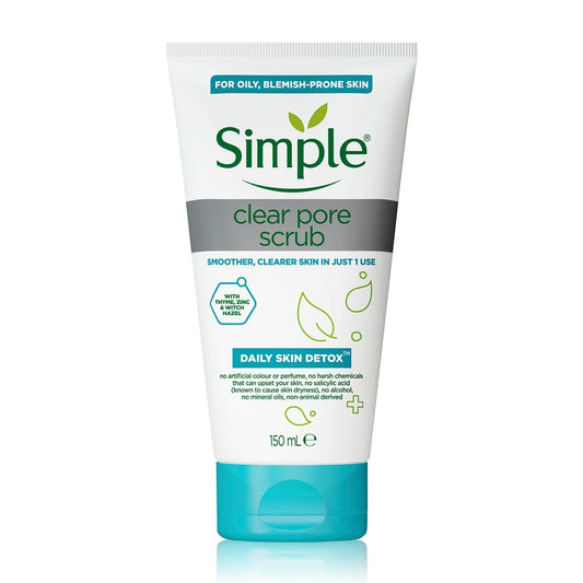 Simple Daily Skin Detox Clear Pore Scrub, 150ml