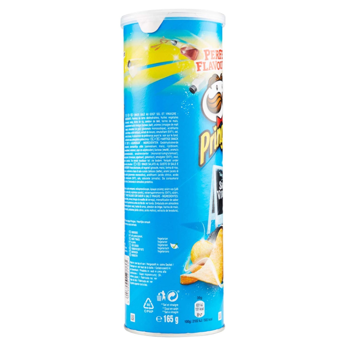 Pringles Salt & Vinegar, 165g
