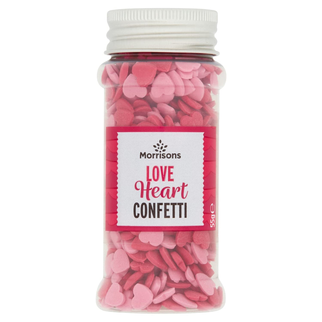 Morrisons Love Heart Sprinkles, 55g