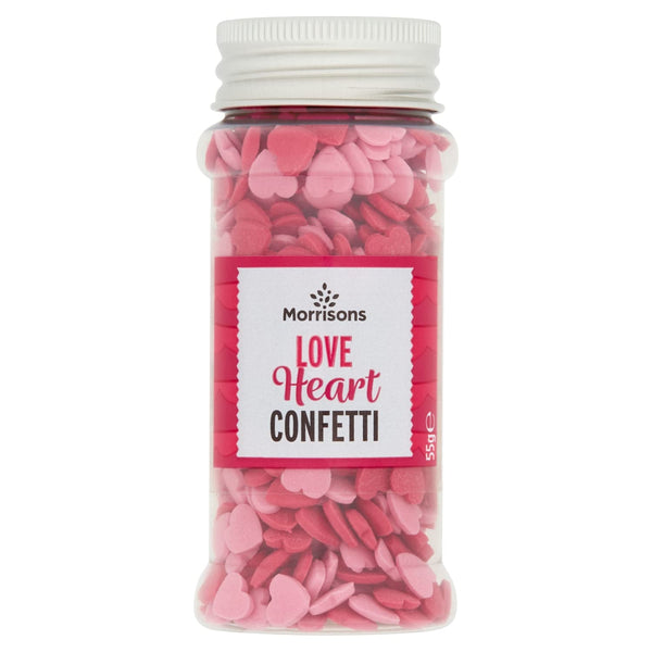 Morrisons Love Heart Sprinkles, 55g