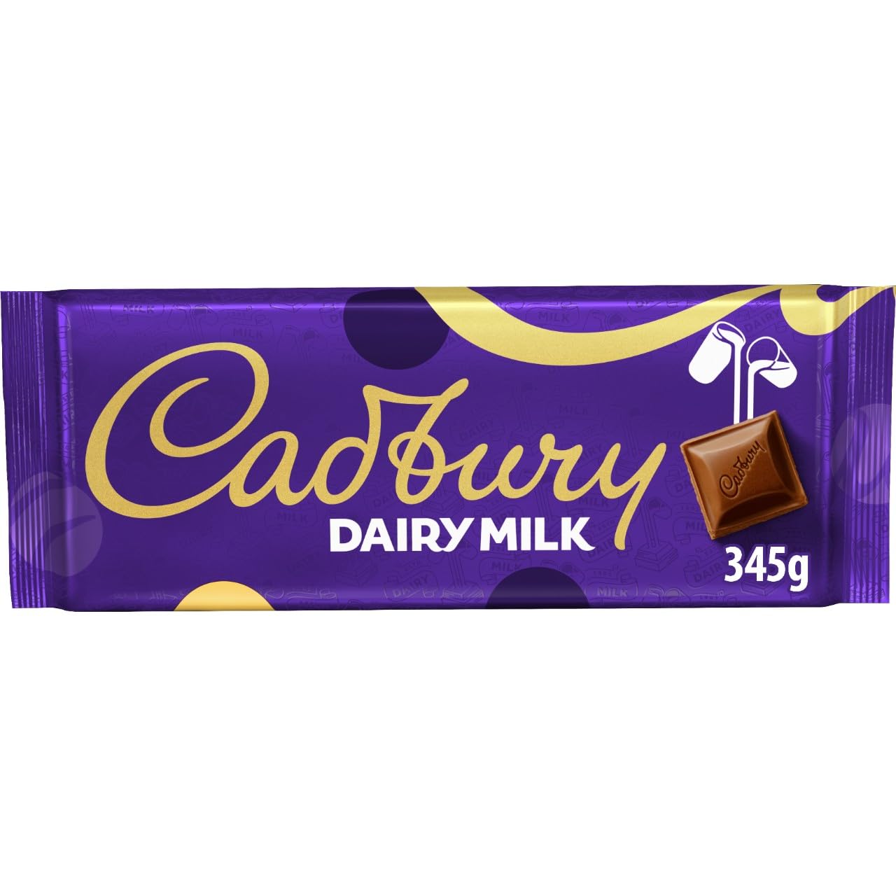 Cadbury Dairy Milk Chocolate Bar, Smooth & Creamy, 345 g (Pack of 1)