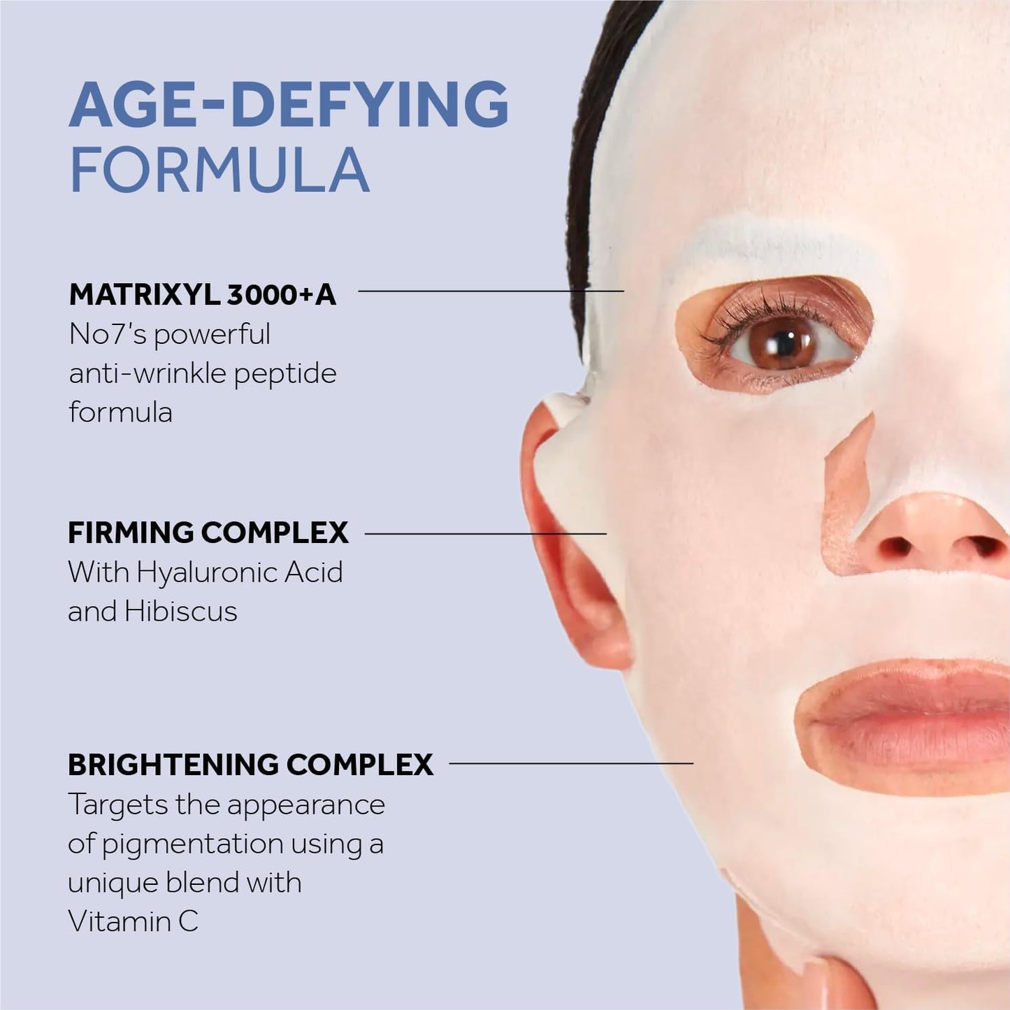 No7 Lift and Luminate Triple Action Serum Boost Sheet Mask, 20.75g