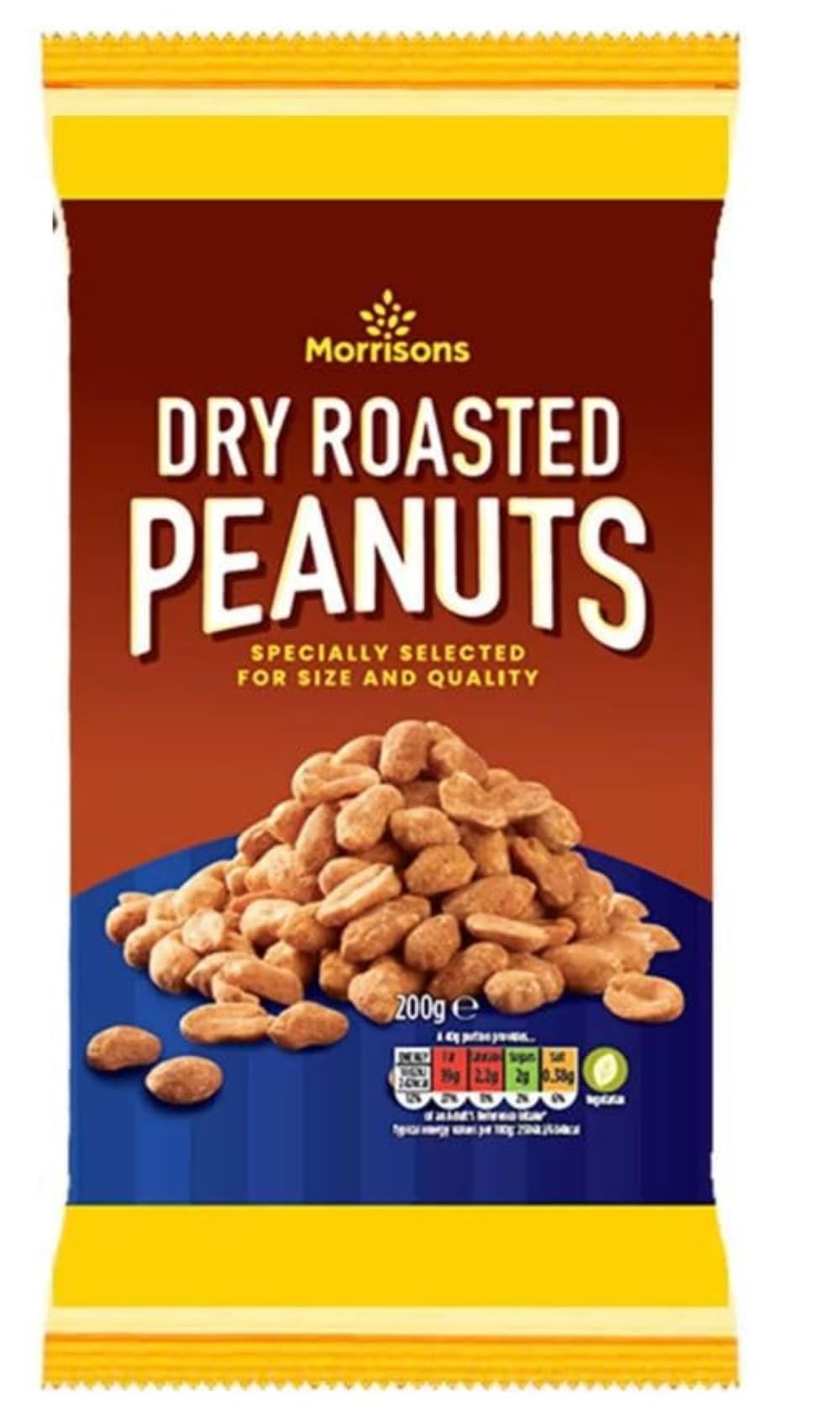 Morrisons Dry Roasted Peanuts, 200 g