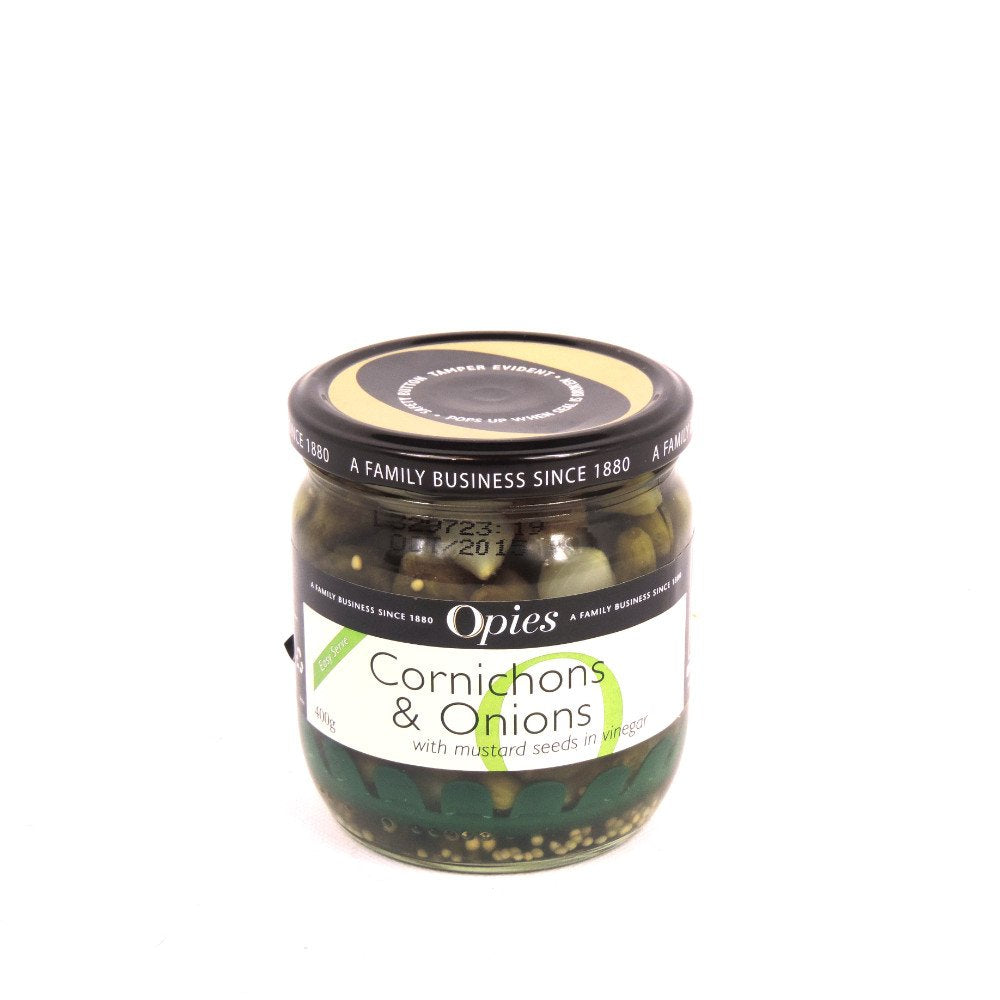 Opies Cornichons and Onions 350g