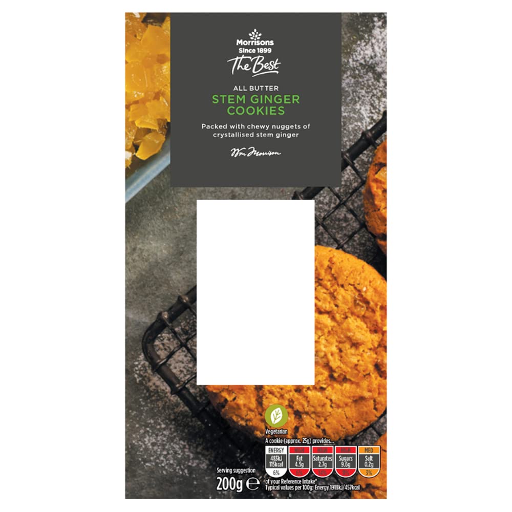 Morrisons The Best Stem Ginger Cookies, 200g