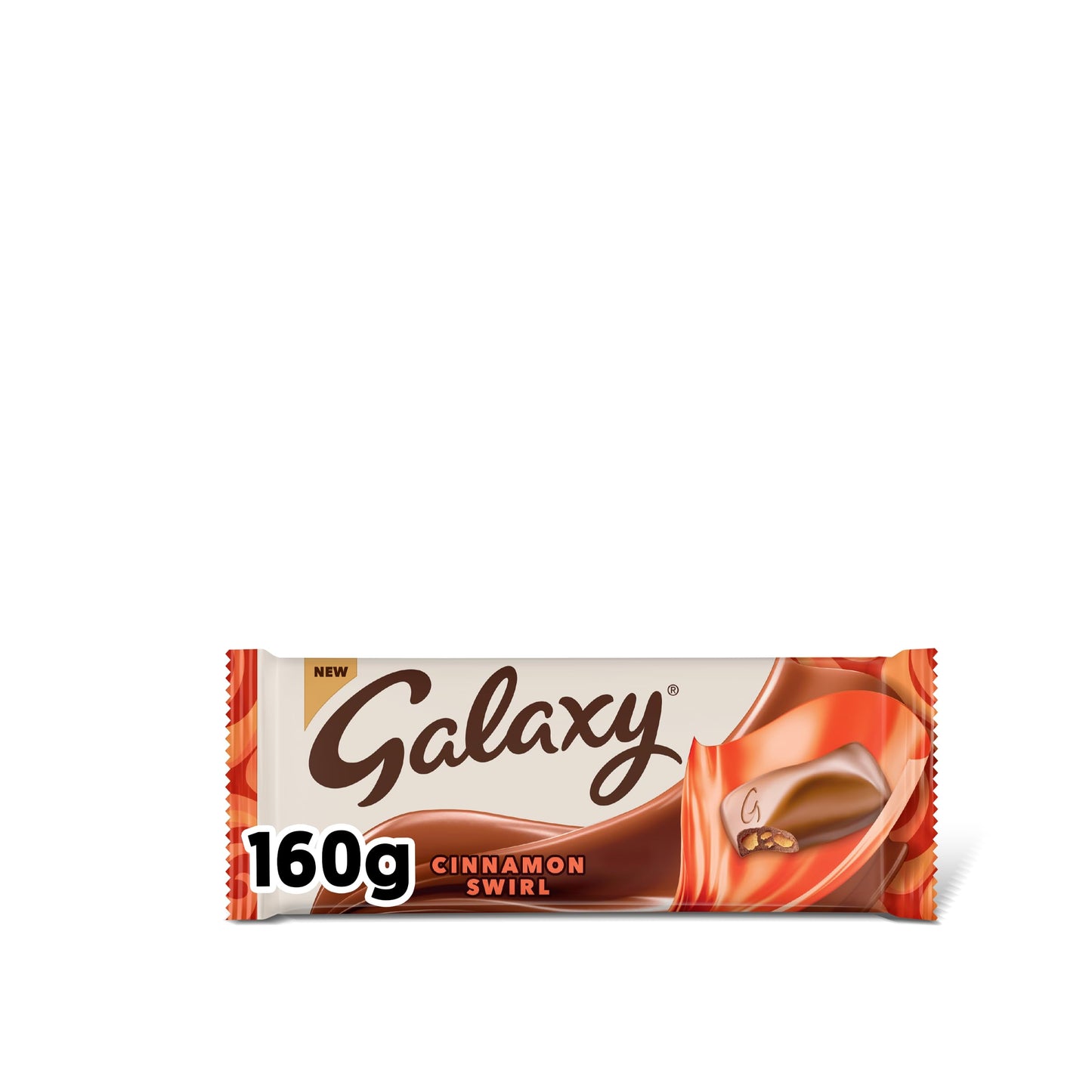 Galaxy Cinnamon Swirl Smooth Milk Chocolate Sharing Bar 160g