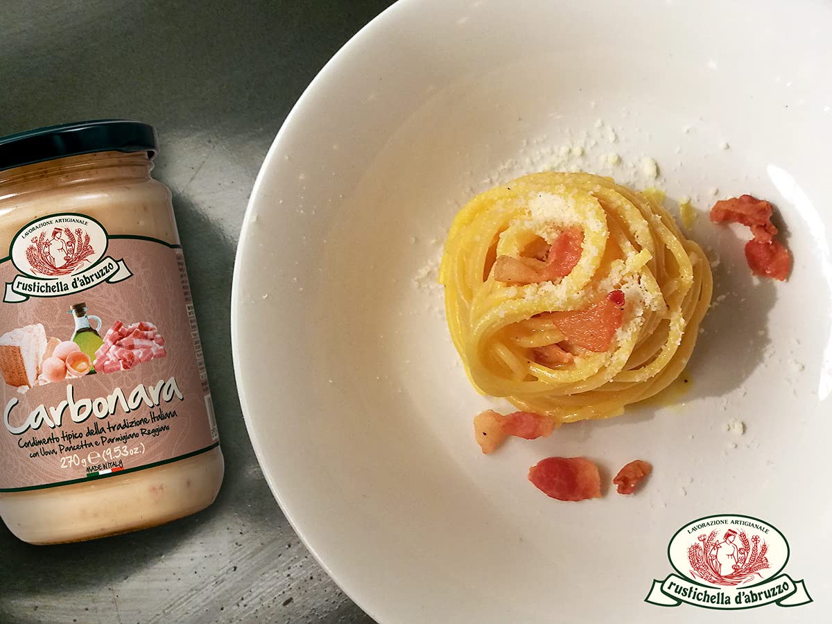 Rustichella Sugo Carbonara, Artisan Pasta Sauce, 270 g