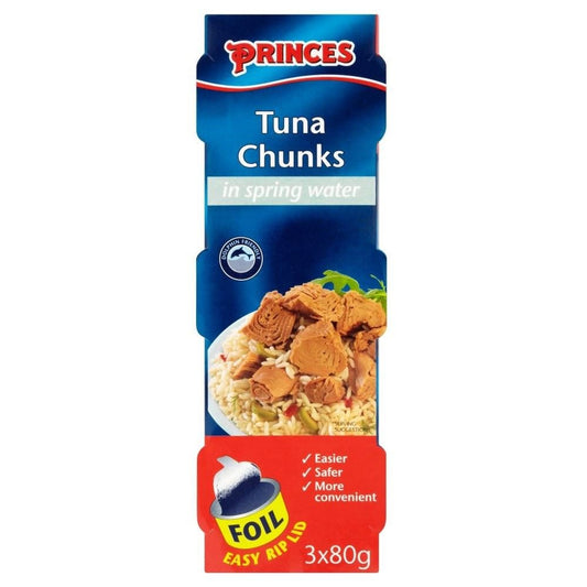 Princes Tuna Chunks in Spring Water (3x60g)