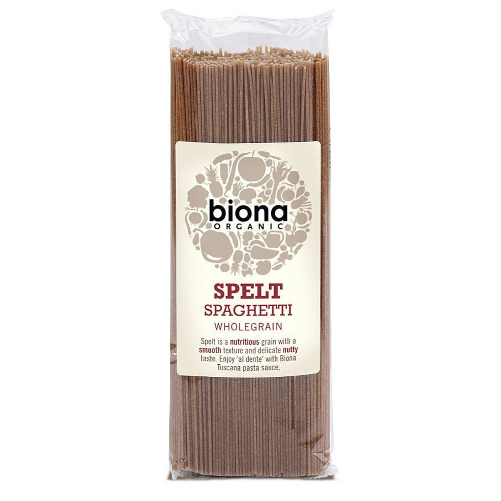 Biona Organic Spelt Wholegrain Spaghetti Pasta 500g