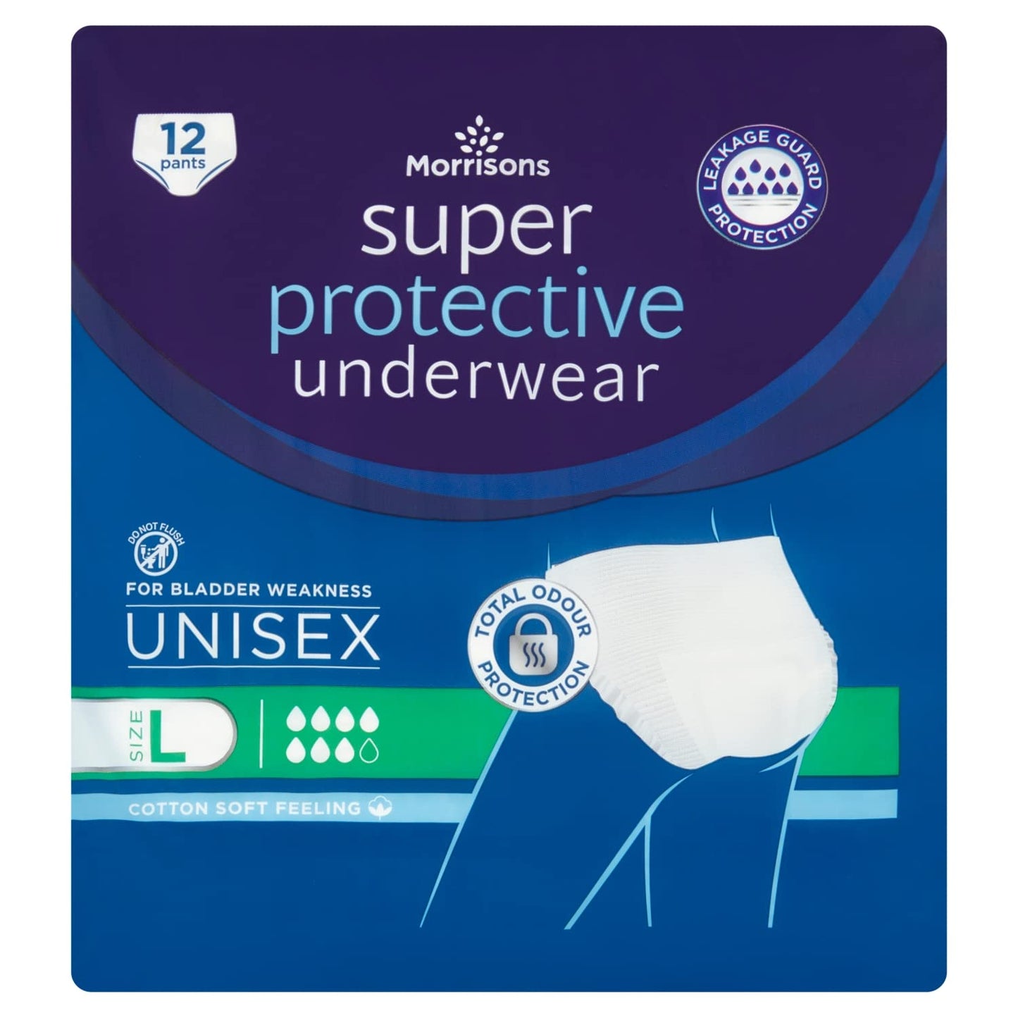 Morrisons Large Comfort Pants Super Protection, Pack of 12