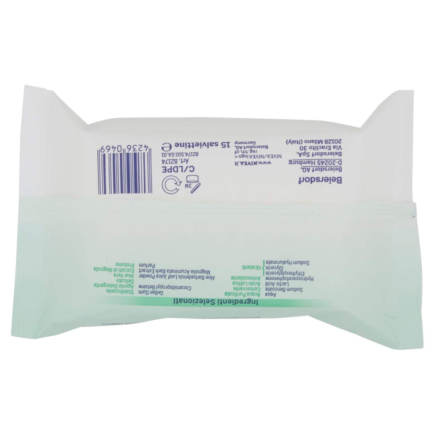 Nivea Aloe Moisturizing Intimate Wipes, 15 Pieces
