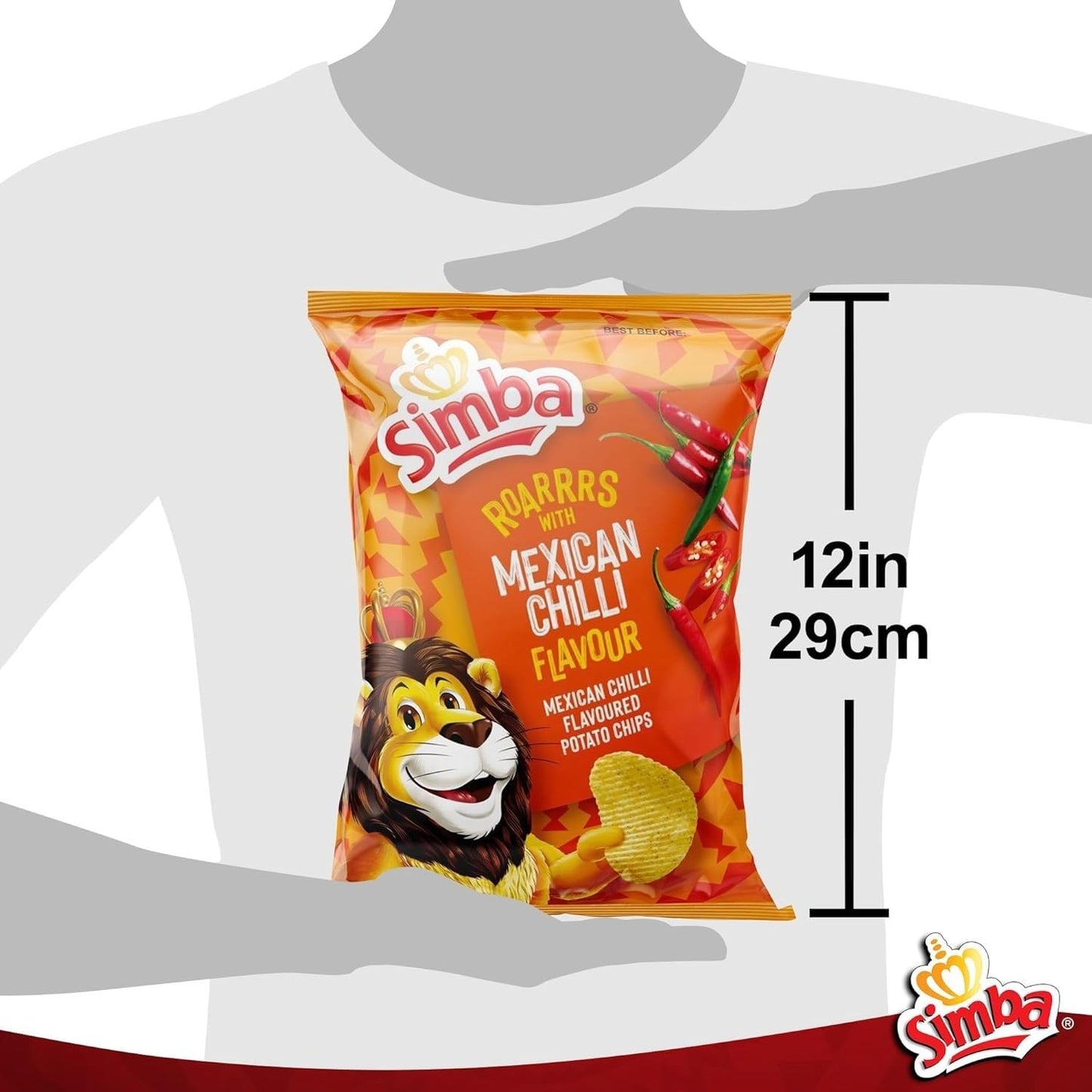 Simba LARGE Potato Chips Mexican Chilli 120g