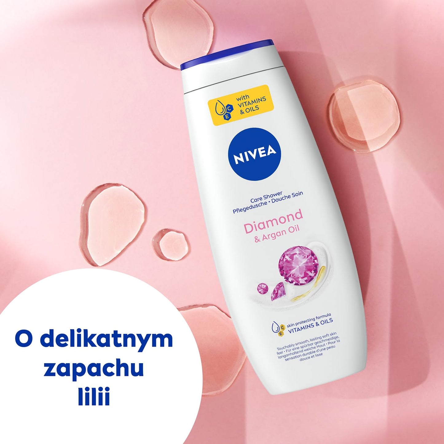 NIVEA Care & Diamond Diamond Shower Gel 500 ml