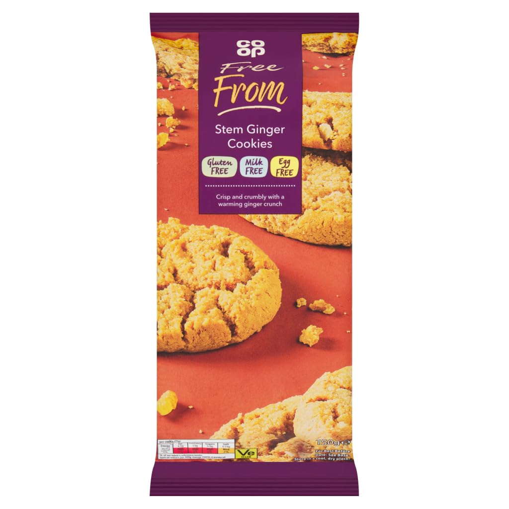 Co-op Free from Stem Ginger Cookies 150g