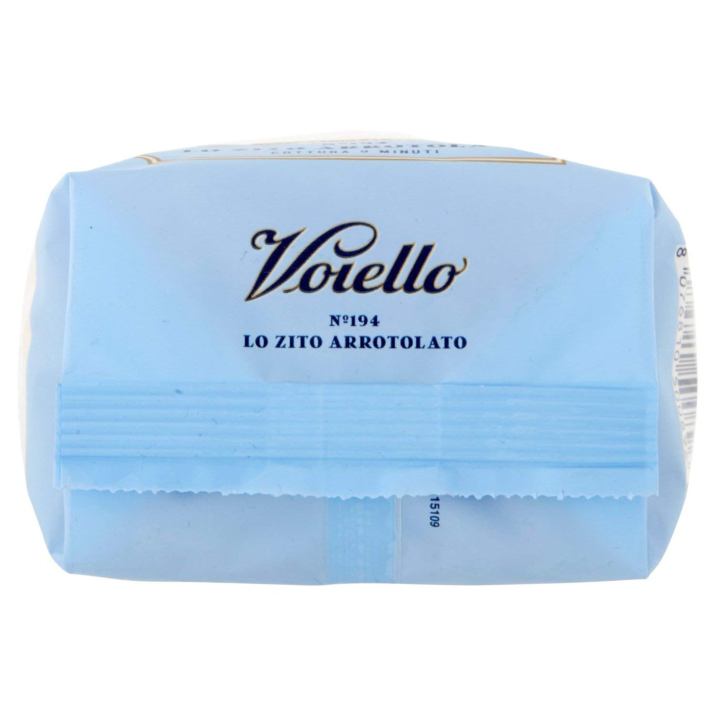 Voiello No. 194 Rolled Ziti Paste, 100% Italian Aureo Grain Paste, Bronze, Ruvida and Tenace Short Grain Paste 500 g