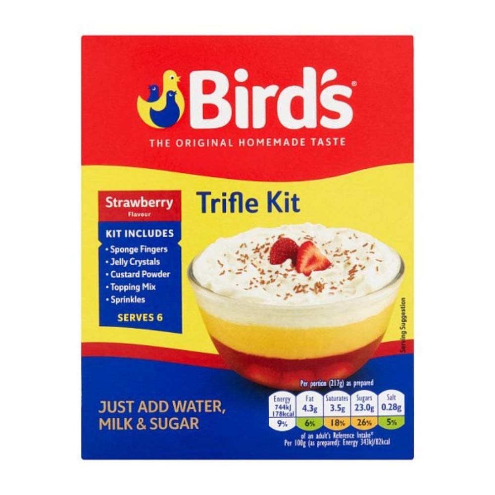 Traditional British Desserts – Birds Trifle Kit, Birds Dream Topping and Green’s Sweet Carmelle – Traditional British Food – Dessert Kit - Suitable for Vegetarians - Dinner Party Kit
