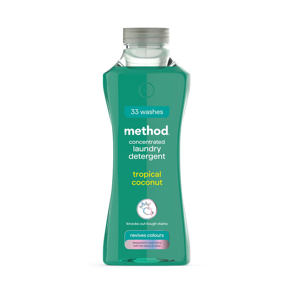 Method Concentrated Laundry Liquid Tropical Coconut, 990ml