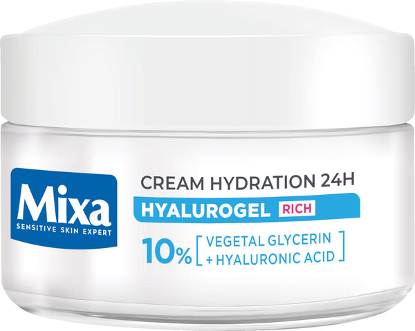 Mixa moisturising face cream with hyaluronic acid, 50ml