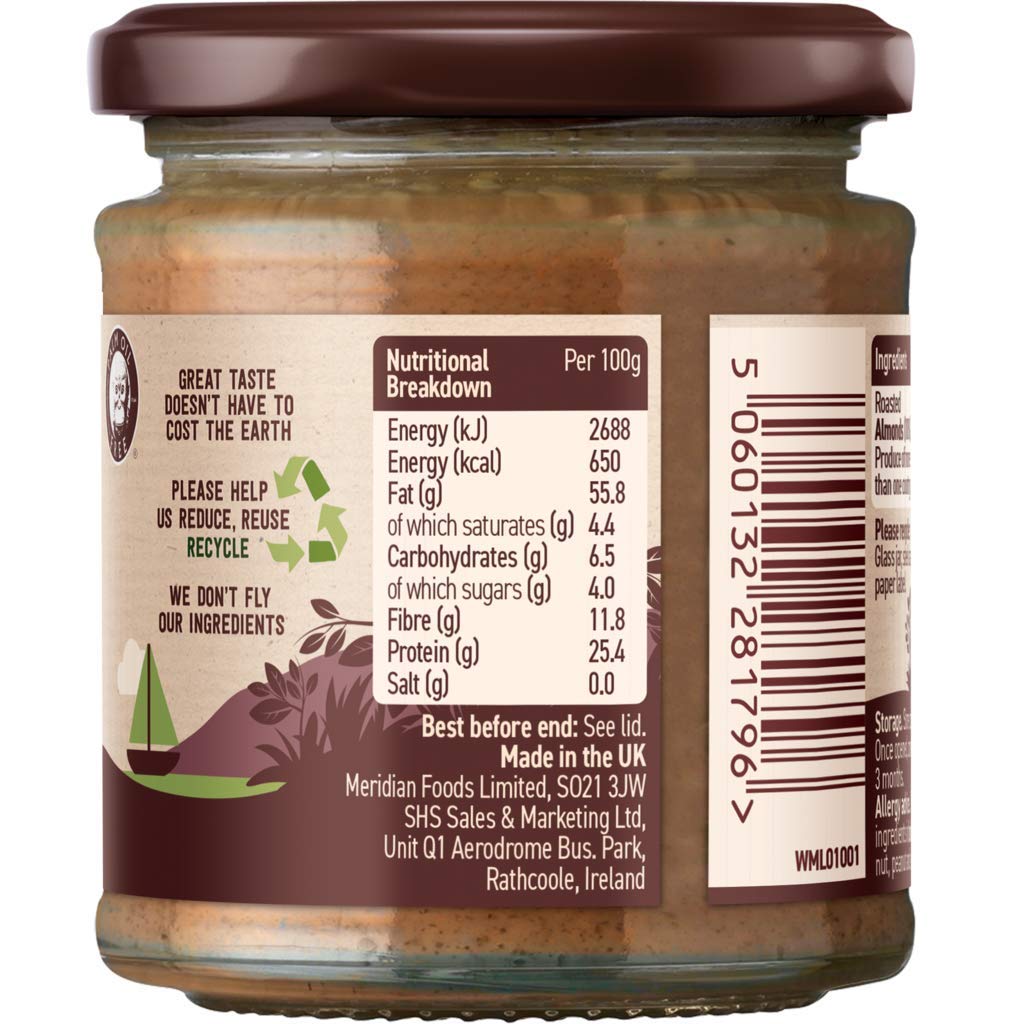 Meridian Almond Butter Smooth 100% Nuts 170g