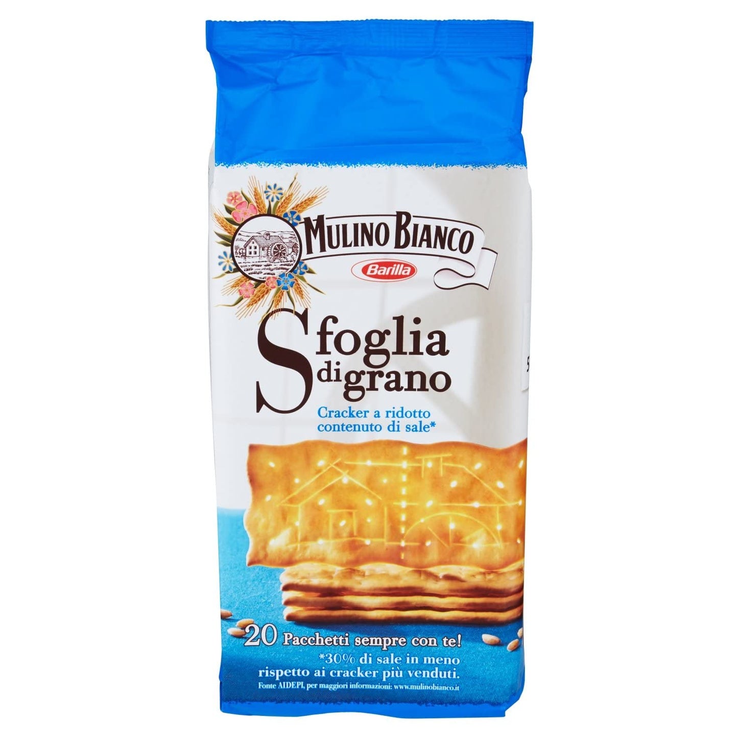 Mulino Bianco Barilla Crackers Cracker Non Salati Unsalted 500 g Italy