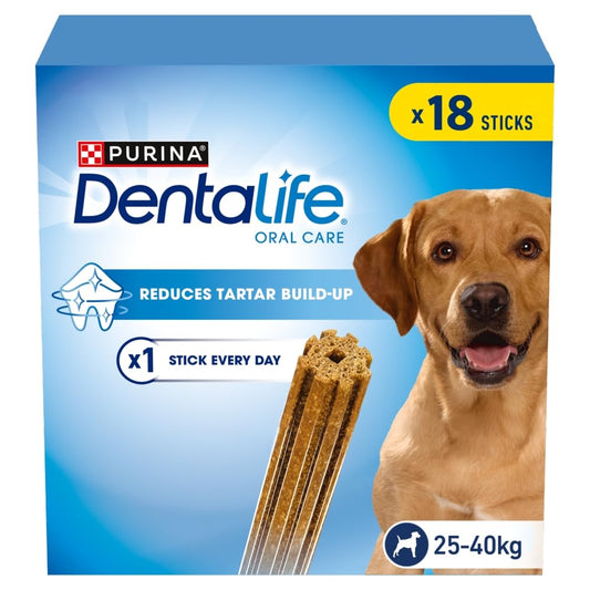 Dentalife Large Dental Chicken Dog Chews 18 Sticks 636g