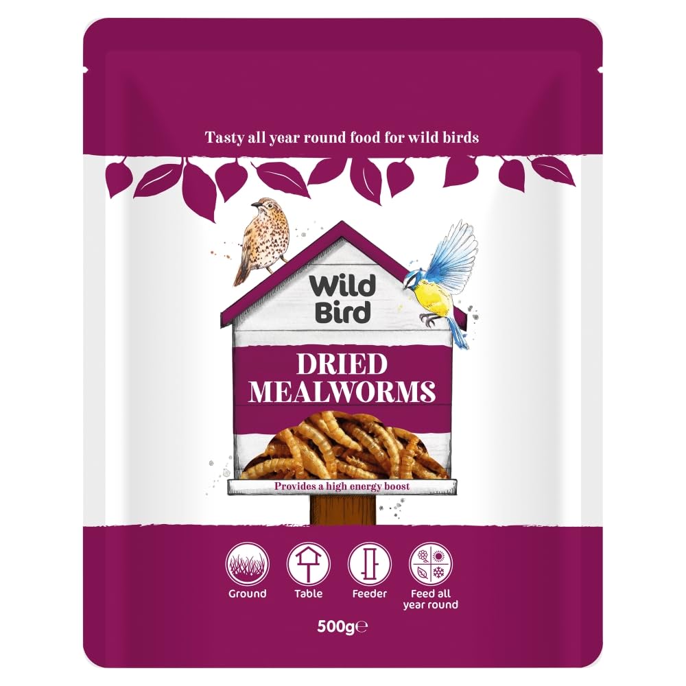 Wild Bird Dried Mealworms 500g