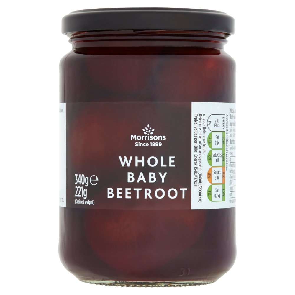 Morrisons Whole Baby Beetroot, 340g