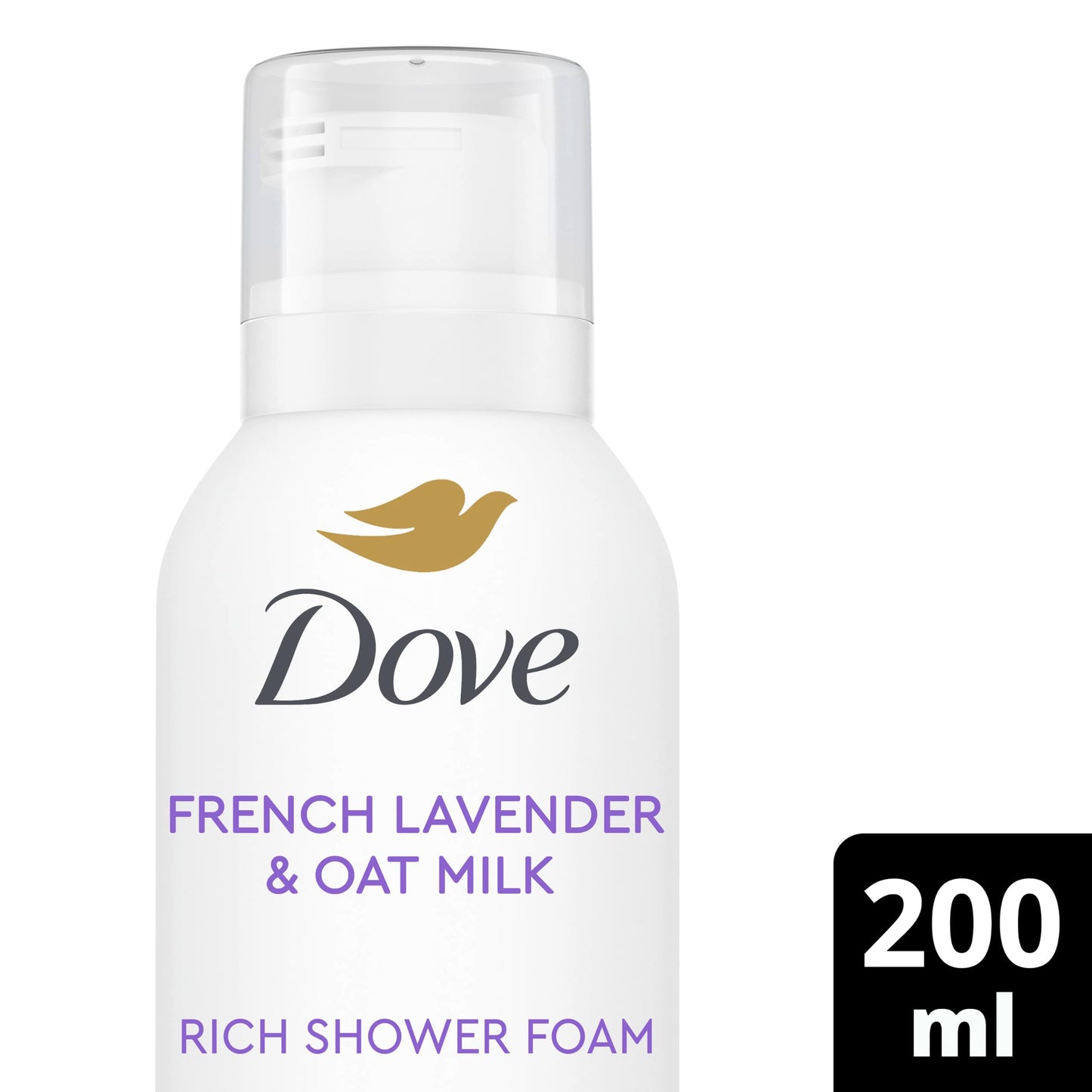Dove Body + Mind French Lavender Rich Shower Foam 200 ml
