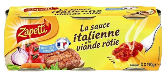 Zapetti Roasted meat Italian sauce 3x95g