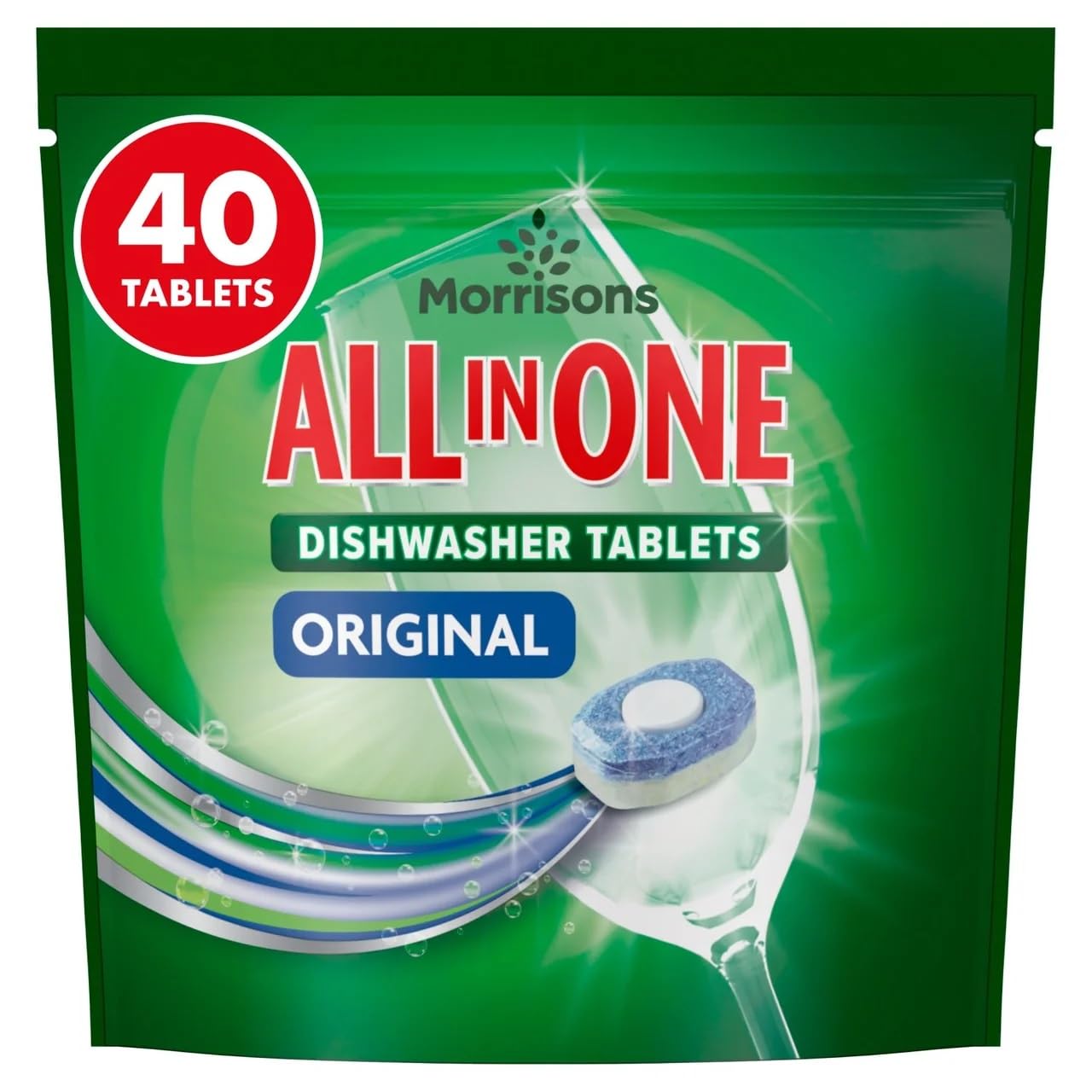 Morrisons All in One Original Dishwasher Tablets 40pk