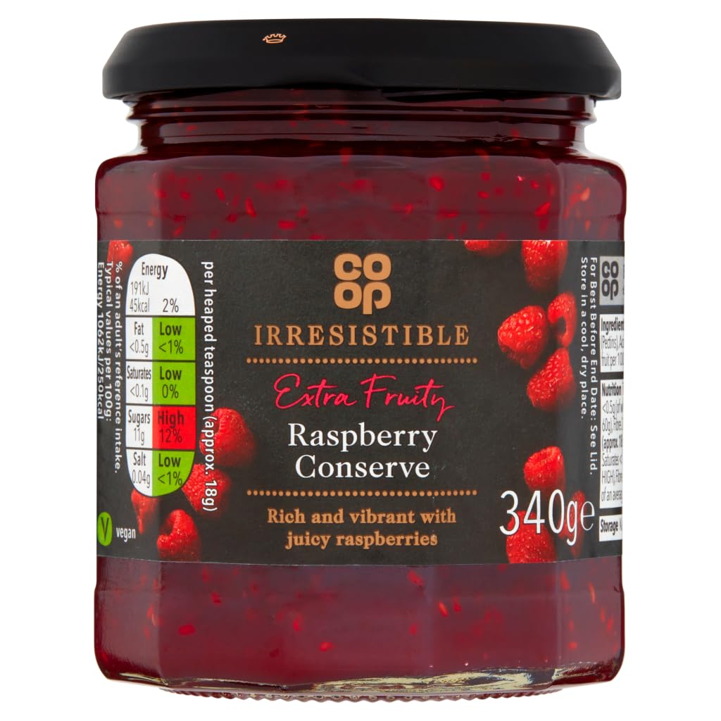 Co-op Irresistible Raspberry Conserve 340g