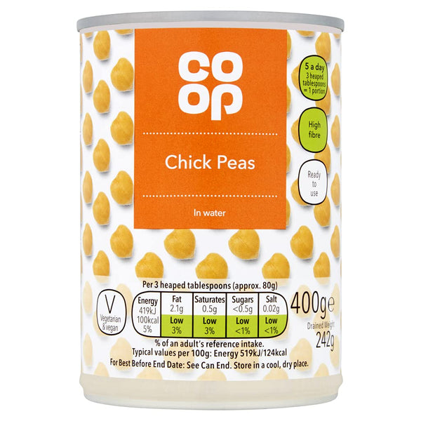 Co-op Chick Peas in Water 400g