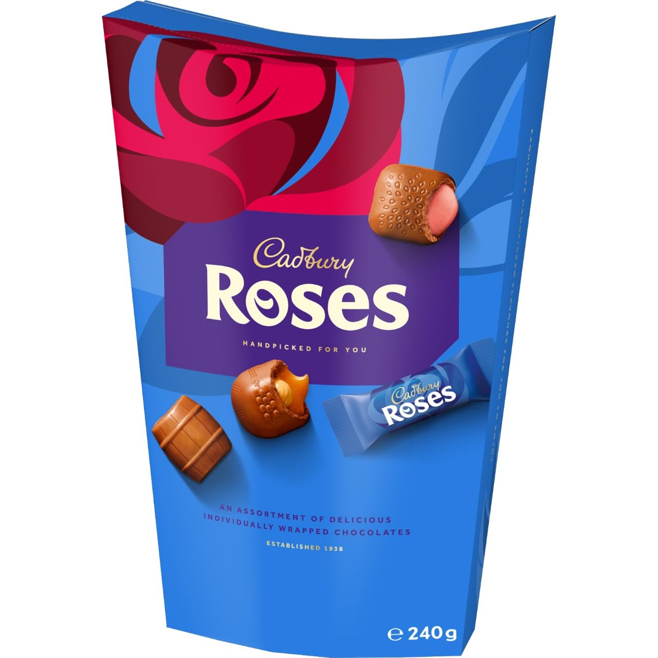 Cadbury Roses Carton Milk Chocolates Assortment, 240 g (Pack of 1)